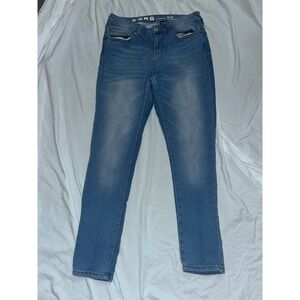 S.O.N.G. Curvy High Rise Skinny Ankle Jeans Size 9 Light Wash Women's